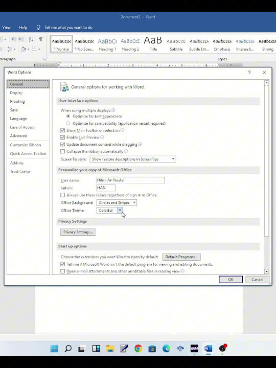 BIAR NGGAK MONOTON Cara Ganti Tema MS Word Ada Dark Mode Juga Lho