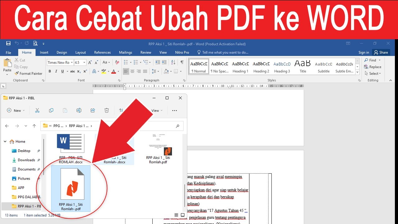 5 Cara Mengubah Teks PDF ke Word di 2026 Ternyata Mudah dan Cepat