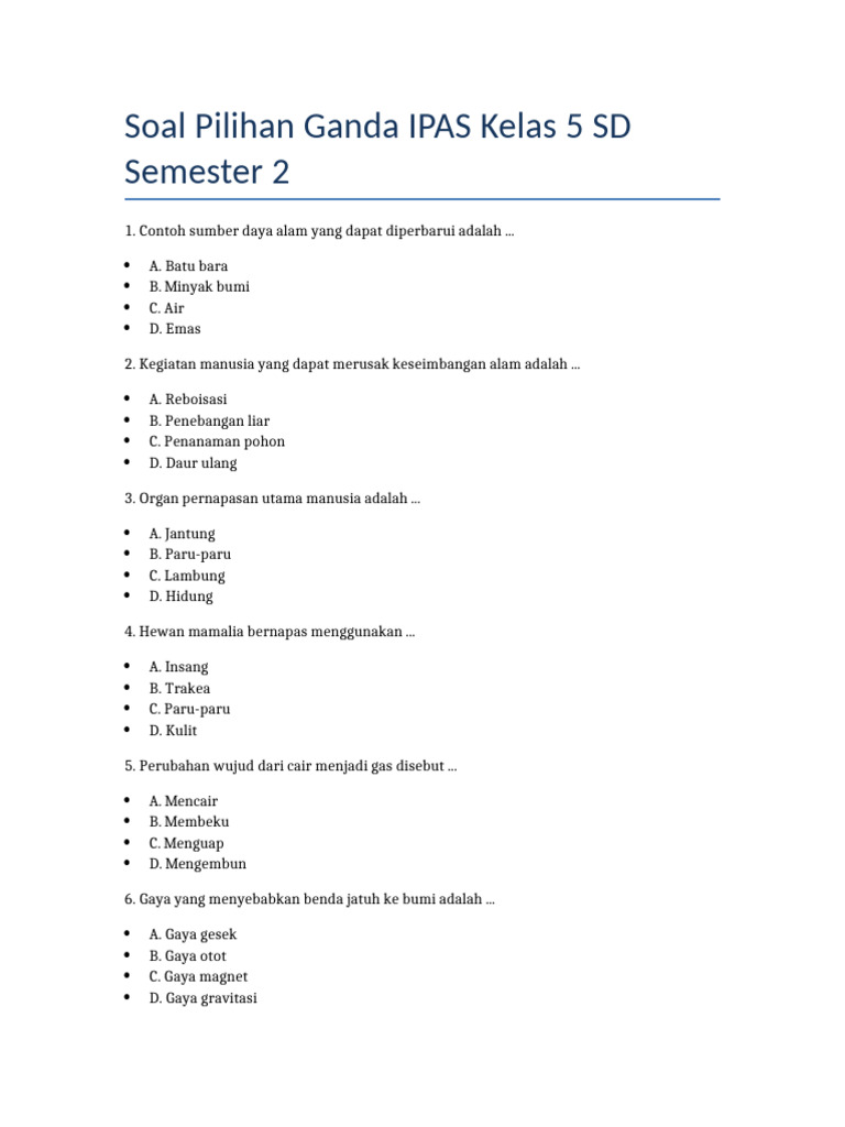 5 Rahasia Sukses Hadapi Soal UAS IPA Kelas 5 Semester 2, Ternyata Ini Triknya