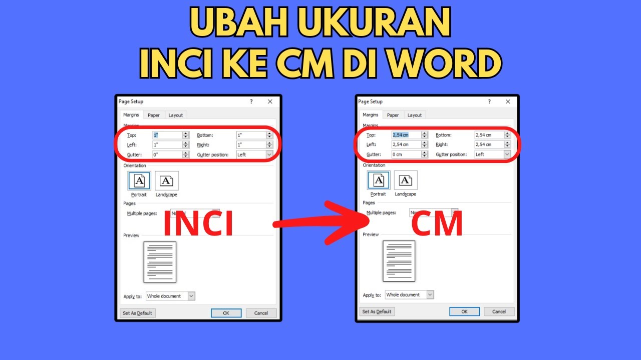 Menguasai Konversi Inci ke Centimeter di Microsoft Word Panduan Lengkap