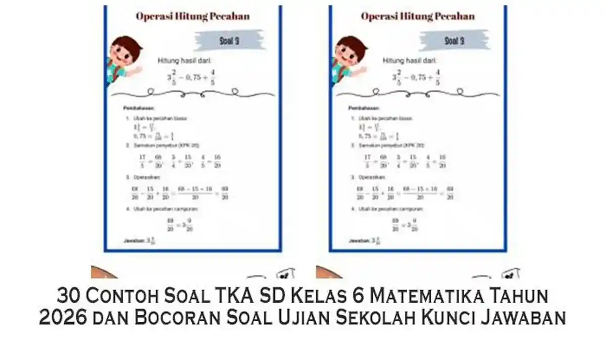 Terbukti! Bocoran Soal Soal Kelas 4 SD dari Bimbel Brilian: 7 Lembar Kerja Siap Cetak