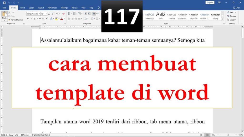 Ternyata Begini Cara Mengubah Tema pada Template Word Online, Wajib Tahu Sebelum Buat Undangan Aqiqah