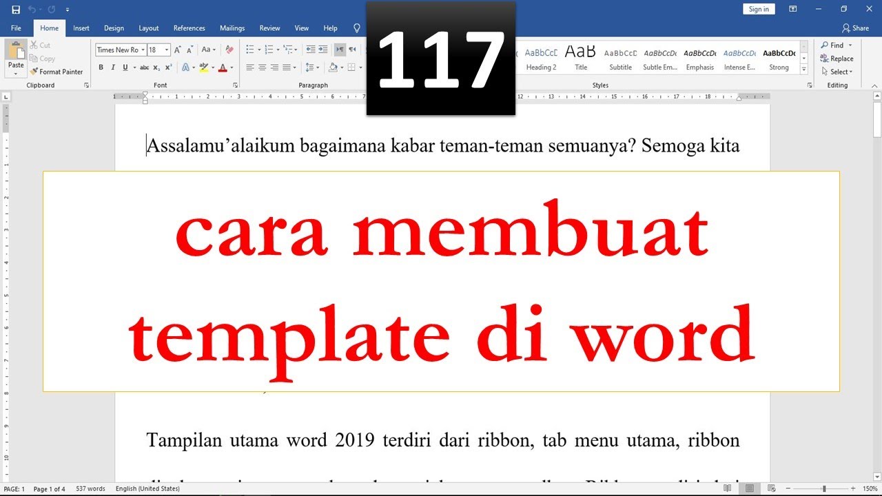 Ternyata Begini Cara Mengubah Tema pada Template Word Online, Wajib Tahu Sebelum Buat Undangan Aqiqah