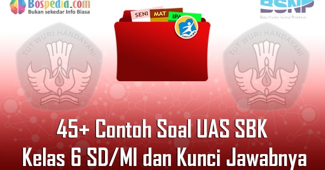 Lengkap - 45 Contoh Soal UAS SBK Kelas 6 SD MI dan Kunci Jawabnya
