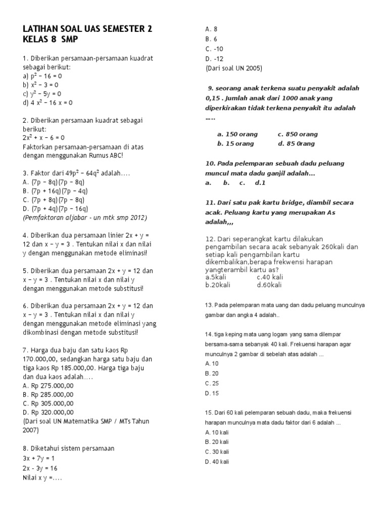 7 Rahasia Sifat Segitiga Sama Kaki dan Contoh Soal UAS Matematika Semester 2 Kelas 8