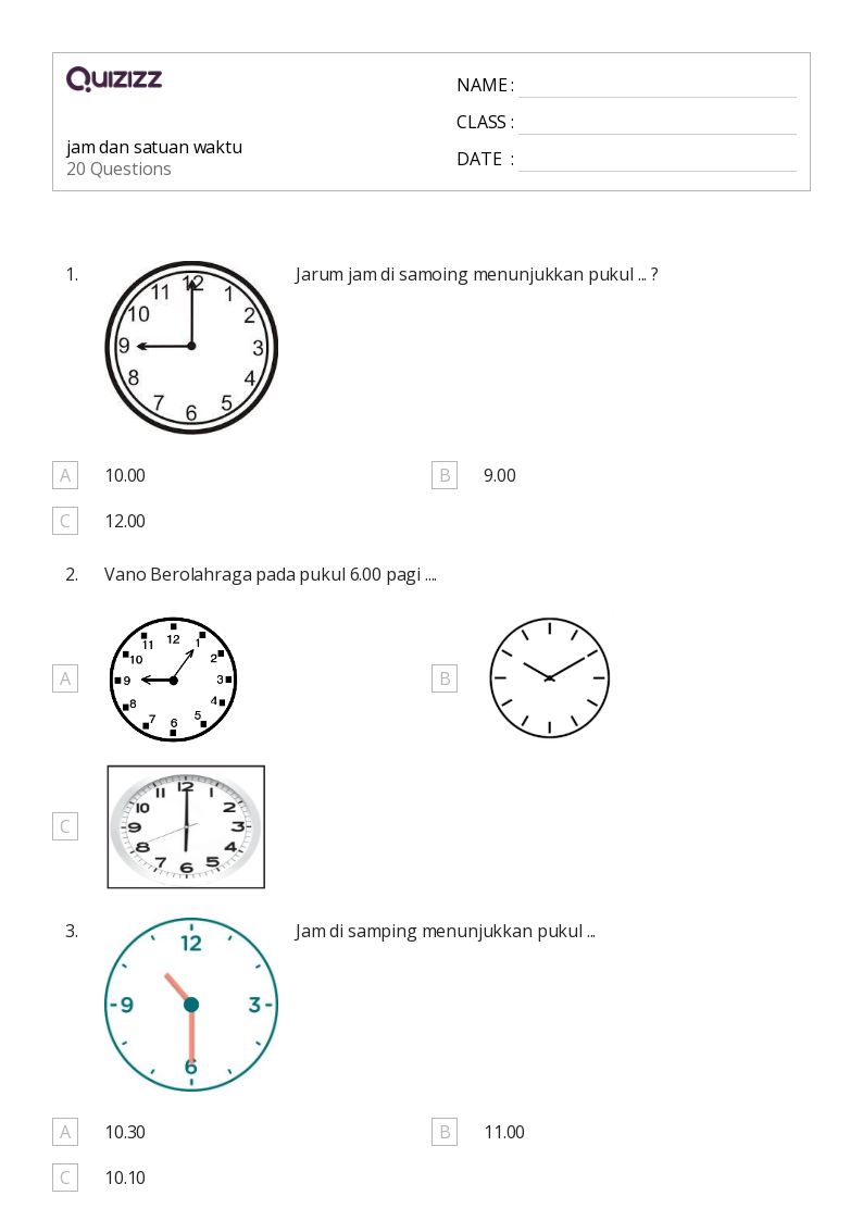 7 Rahasia dowkelas soal kelas 3 matematika jam untuk Bikin Anak Cepat Baca Waktu