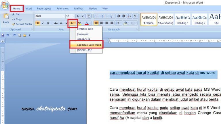 Ternyata Selama Ini Salah: 3 Cara Mengubah Teks Menjadi Kapital Word yang Jarang Diketahui untuk Menulis Daftar Pustaka