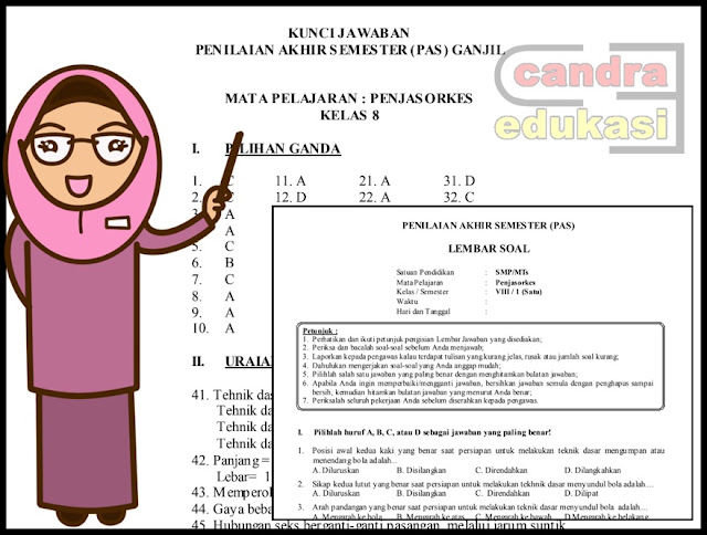 Contoh Soal Penjaskes Kelas 8 Semester 1 Beserta Kunci Jawabannya yang Wajib Kamu Latih Sebelum Ujian