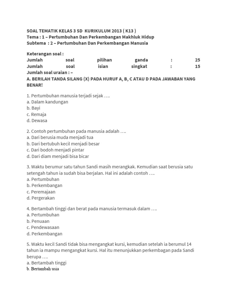 Terbukti Wajib Tahu! 7 Cara Cepat dowload soal tema 1 sub tema 2 kelas 3 Sebelum Libur Semester